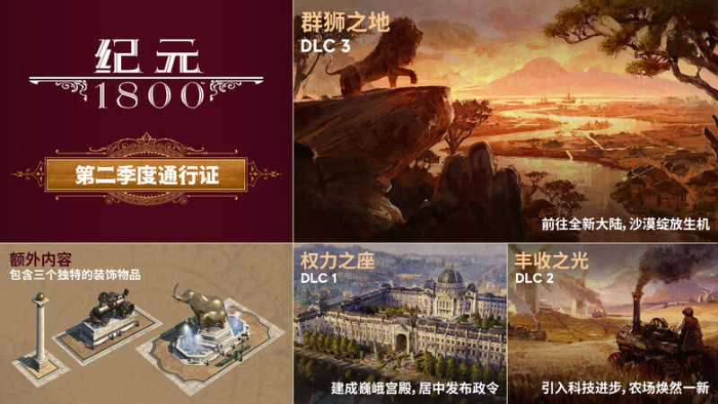 undefined Anno 1800 - Year 2 Pass 杉果游戏 sonkwo
